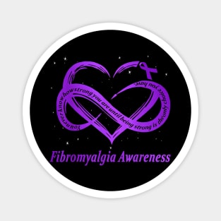 I Wear Purple For Fibromyalgia Awareness Warrior Magnet